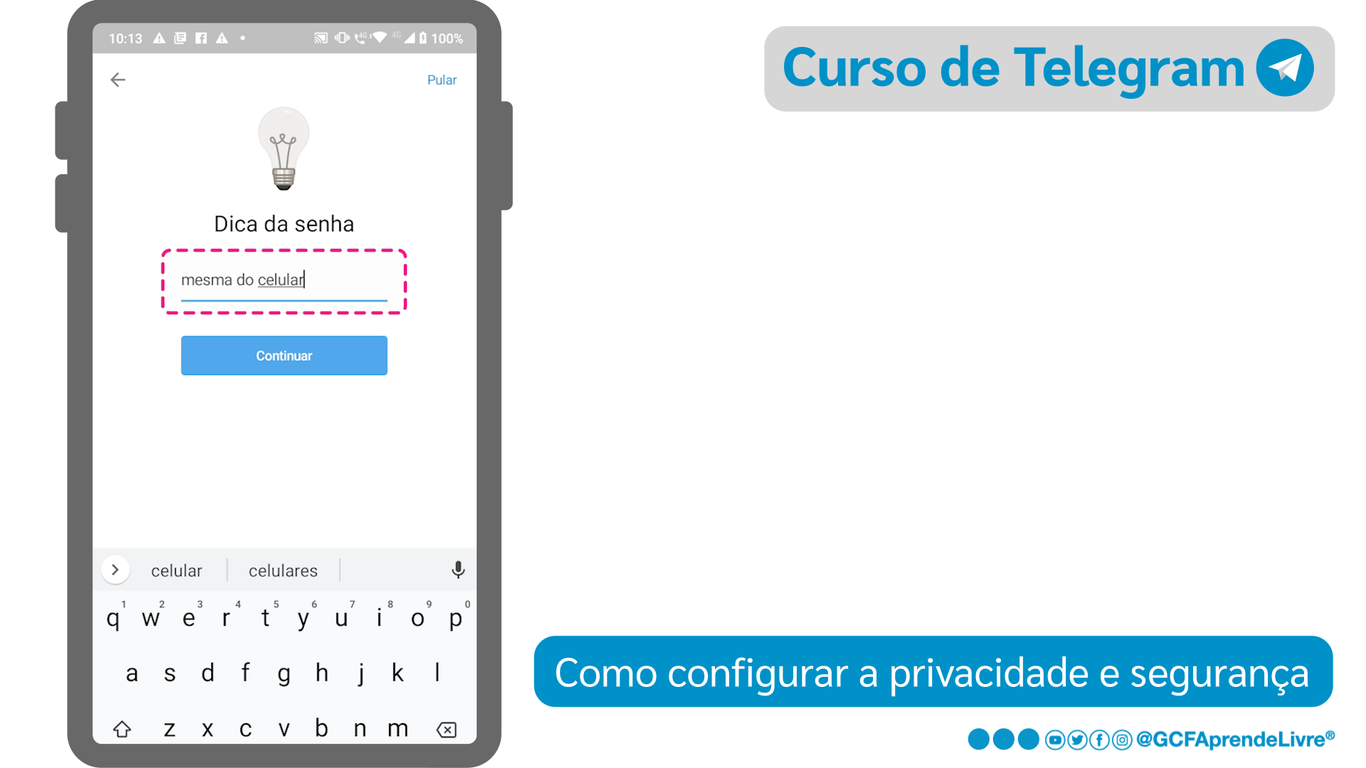 Como ativar a verificação em duas etapas no Telegram - passo 3